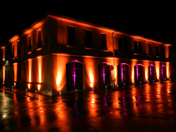 Das Wetterau-Museum bei Friedberg leuchtet November 2014