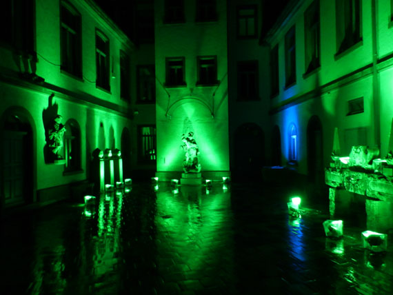 Das Wetterau-Museum bei Friedberg leuchtet November 2014